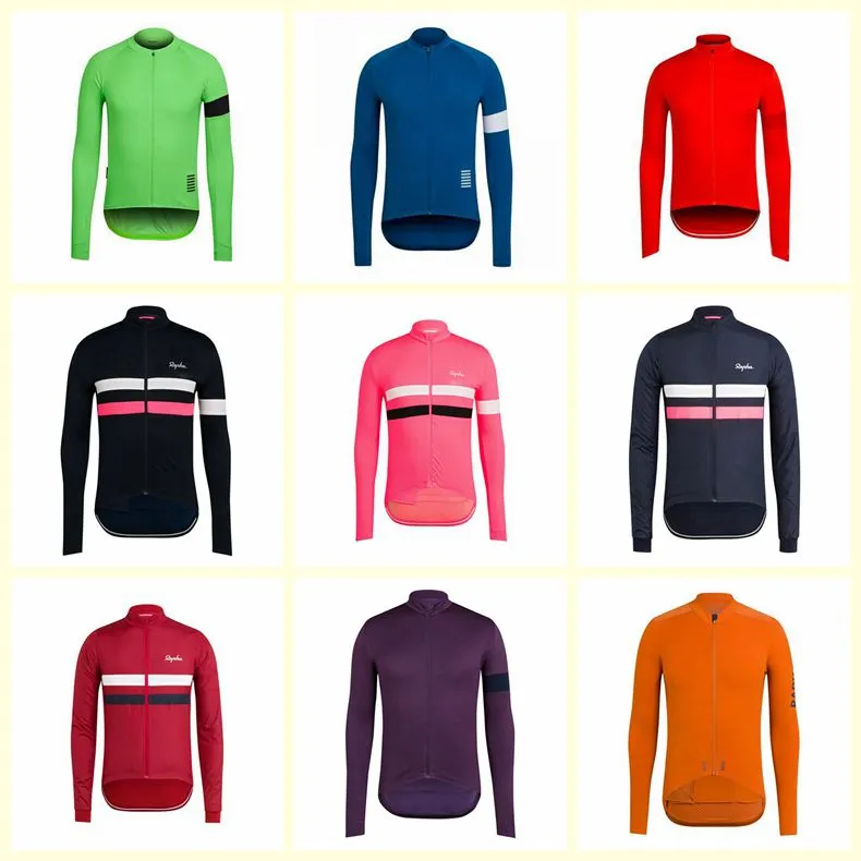 Squadra RAPHA Ciclismo maglia a maniche lunghe Ropa Ciclismo Mountain Bike Abbigliamento da ciclismo ad asciugatura rapida consegna gratuita C3010