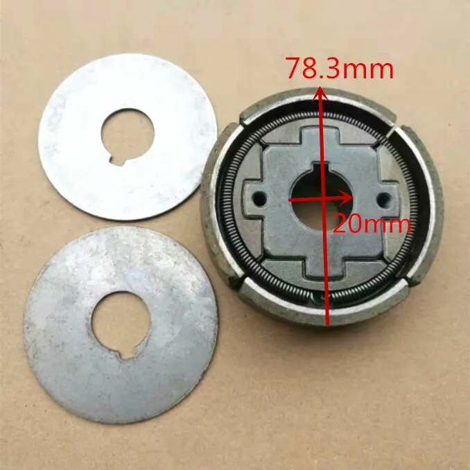 Clutch OD:78.3mm X ID:20mm x HT. 24mm for engine motor Tamping Rammer Jumping Jack trench replacement parts