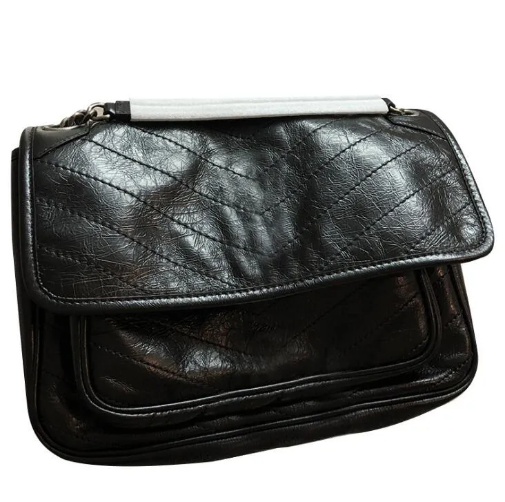 Nouveau sac à main motif croisé en cuir synthétique coquille chaîne sac épaule sacs de messager Fashionista 225 #