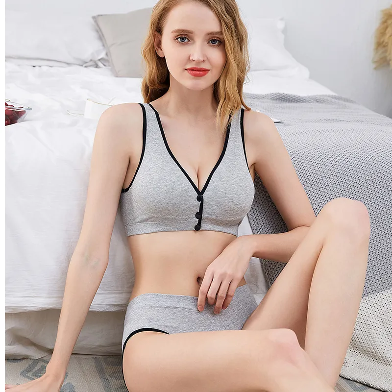 Bras Underwear Women's Intimates Active Bra Girls 95 Cotton Wireless PushUp  Sports Nursing Sleep Plus Full Cup