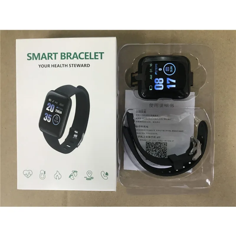 Suministro Al Por Mayor D13 Smart Watch 116 Plus Smart Pulsera Fitness  Tracker Presión Arterial Banda De Acondicionamiento Deportivo Muñeca  Inteligente Ritmo Cardíaco SmartWatch De Gobuy_store, 5,80 € | Es.DHgate.Com