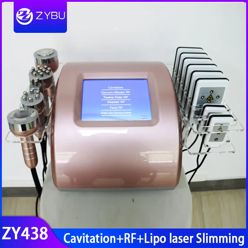 Haute qualité Nouvelle Arrivée Cavitation Laser Minceur Machine RF Lift Serrage Vide Peau Ferme Cavitation Ultrasonique Corps Sculpting