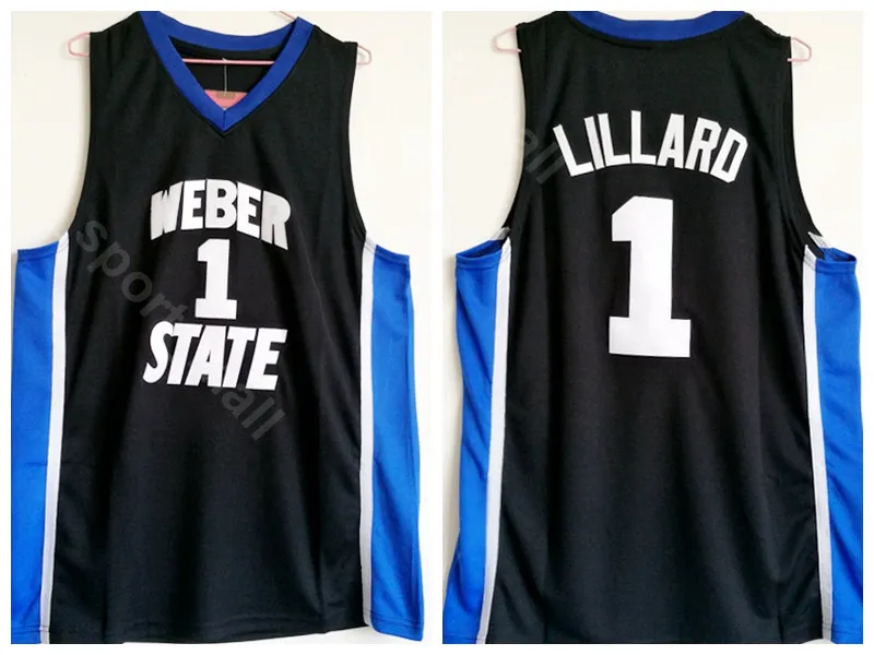 Weber State Damian Lillard Basketball Jersey For Men Black Breathable College Jerseys For Sports Fans From Top sport mall 10.78 DHgate.Com
