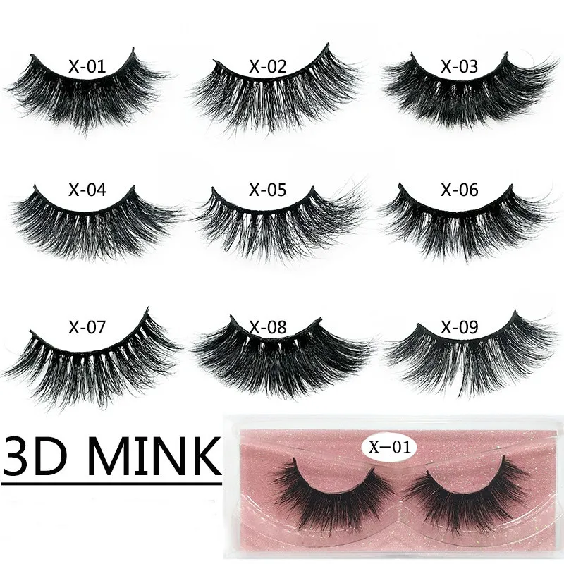 Nouveaux cils de vison 3D réutilisables cils de vison longs naturels faux cils maquillage Extension de cils faite à la main Maquiagem