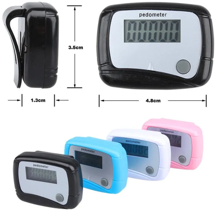 Display LCD Digital Andando Pedômetro Esportes Ao Ar Livre Distância Calorie Counter Passometer Pedômetros Correndo Stappenteller DLH019