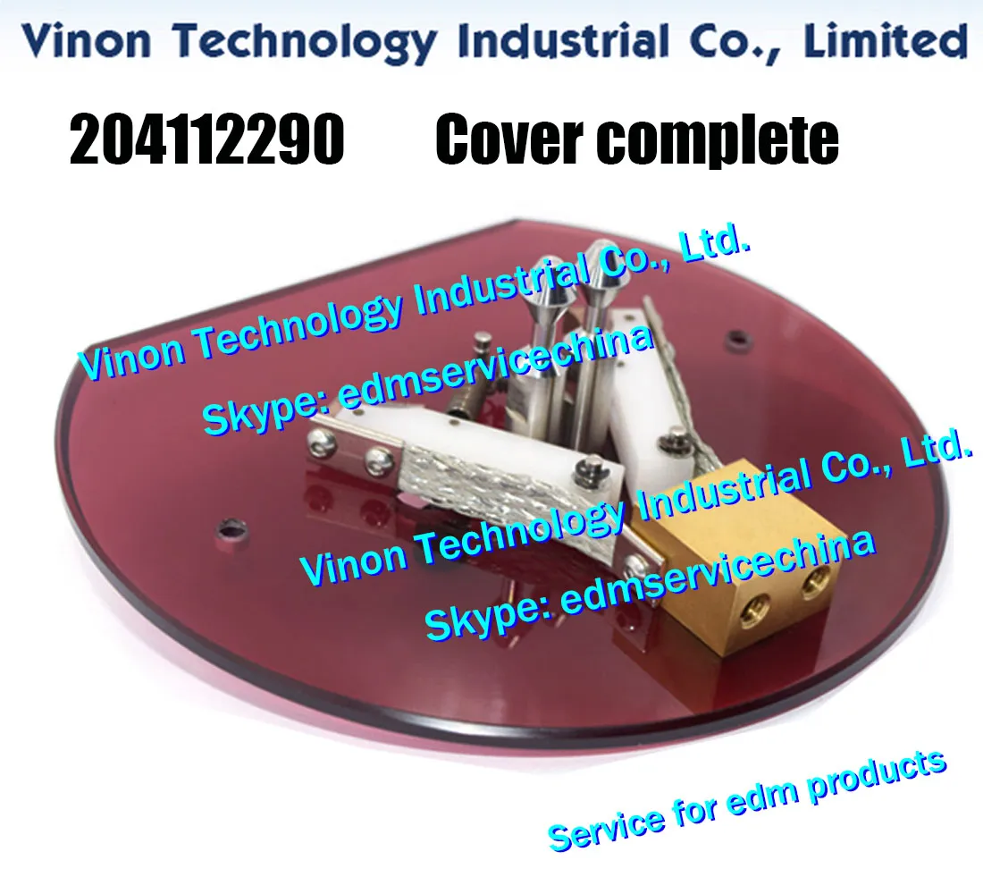 (1set) 204112290 EDM COVER Komplett för lägre Timhuvud för Robofil 290,290P, 300 310 500 510 Charmilles EDM Reparationsdelar 24.04.521, 411.229.0