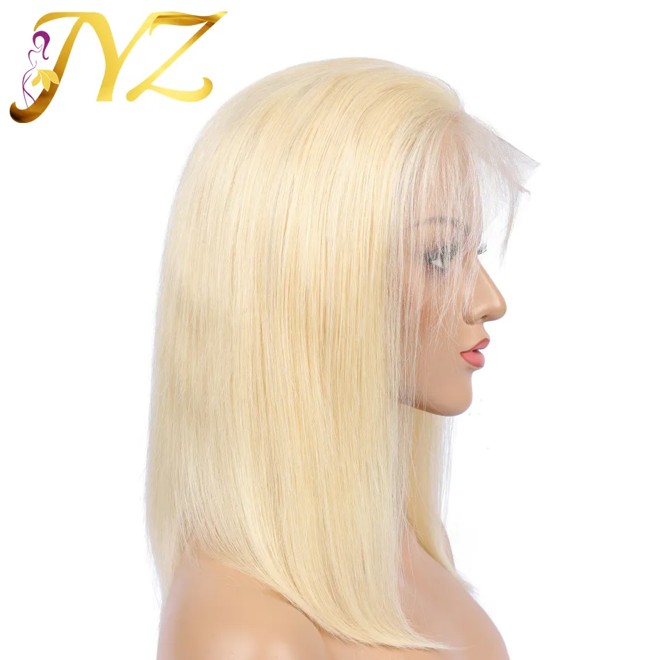 13x4 Short BOB Brazilian Blonde Lace Front Human Hair Wigs For Black Women Ombre 1b 613 Lace Frontal Wig HD Transparent Lace Wig