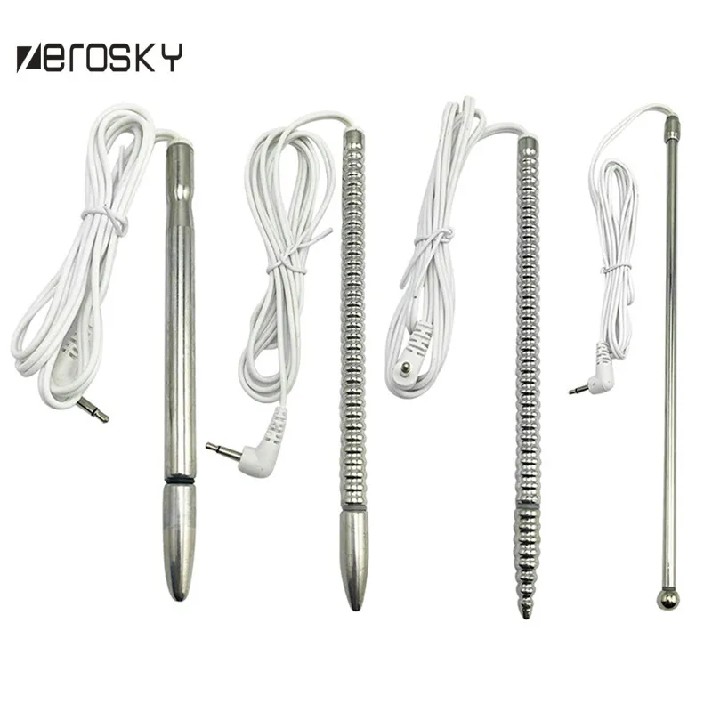 Zerosky roestvrij staal penis plug urethra stimulatie urethrale geluidsdilatoren vibrator seksspeeltjes voor mannen klinkende rod y190716