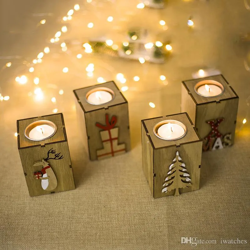 크리스마스 나무 촛대 장식 장식 미니 나무 촛대의 촛불은 창조적 인 크리스마스 장식 파티 파티 선물을 장식으로 이루어져