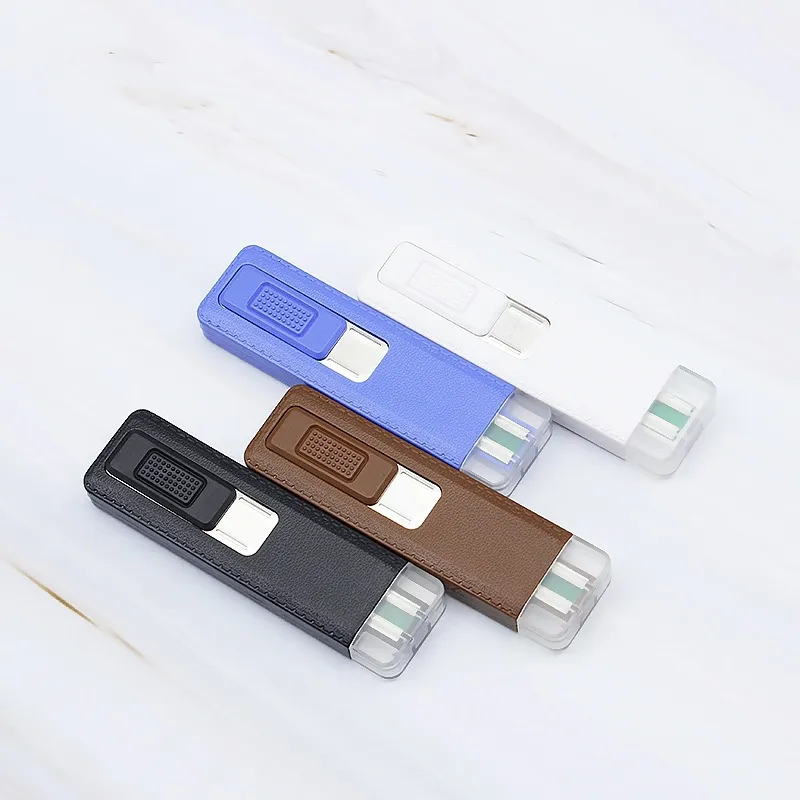 Newest Colorful Plastic USB Charging Lighter Holder Portable Innovative Design High Quality For Cigarette Smoking Tool DHL Free
