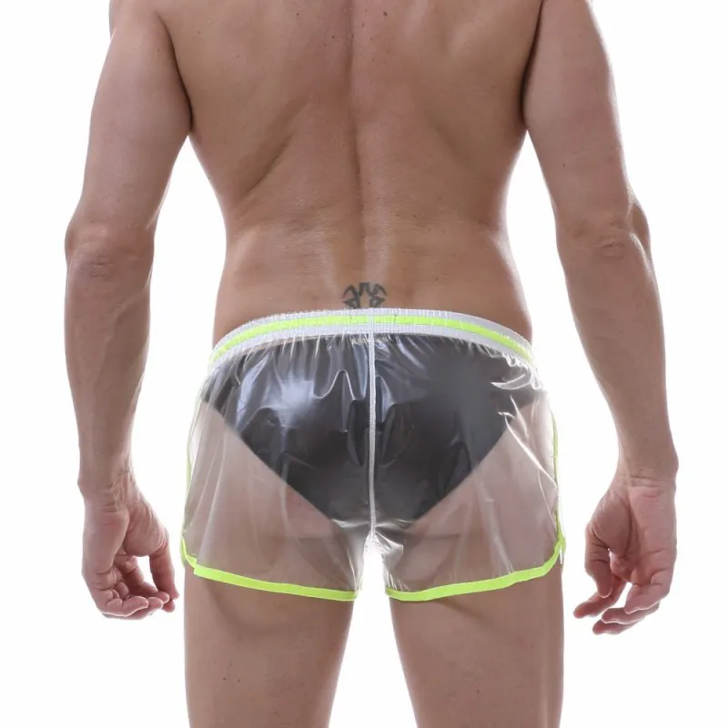 Mannen Super Sexy Doorzichtige Zwembroek Badmode Solid Casual Board Shorts Beachwear Zomer Drawstring Bottoms M XL Van 17,9 € | DHgate