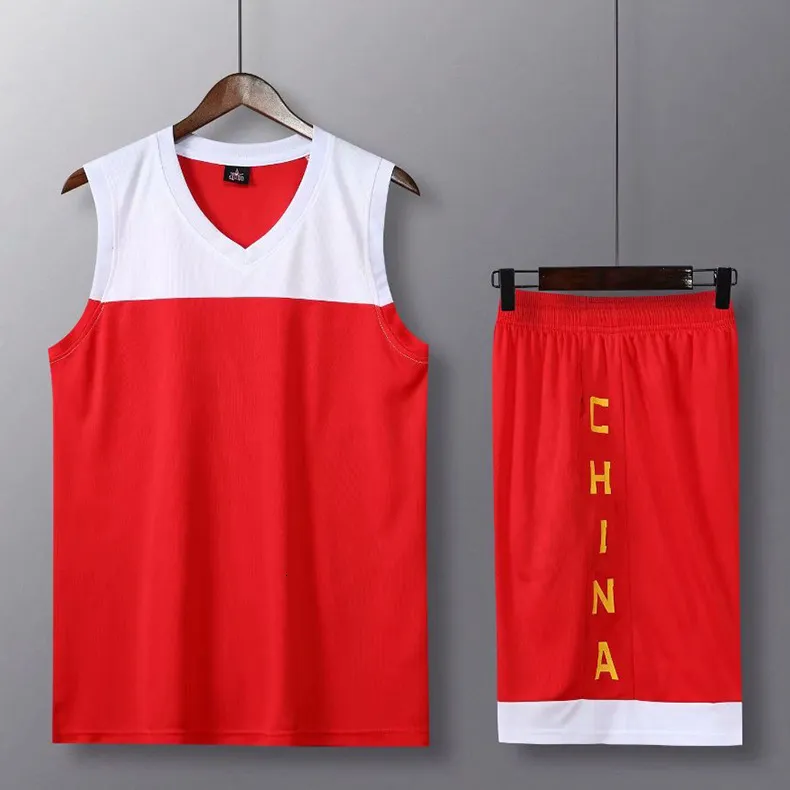 Tuta da basket per servire pannello luminoso squadra cinese U.s.a Team Motion Jersey Speed Do Match abbigliamento da allenamento stampato