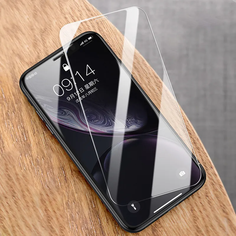 Cancella vetro temperato a copertura completa per iPhone 11 xs pro max 8 7 6 più xr protezione dello schermo del telefono
