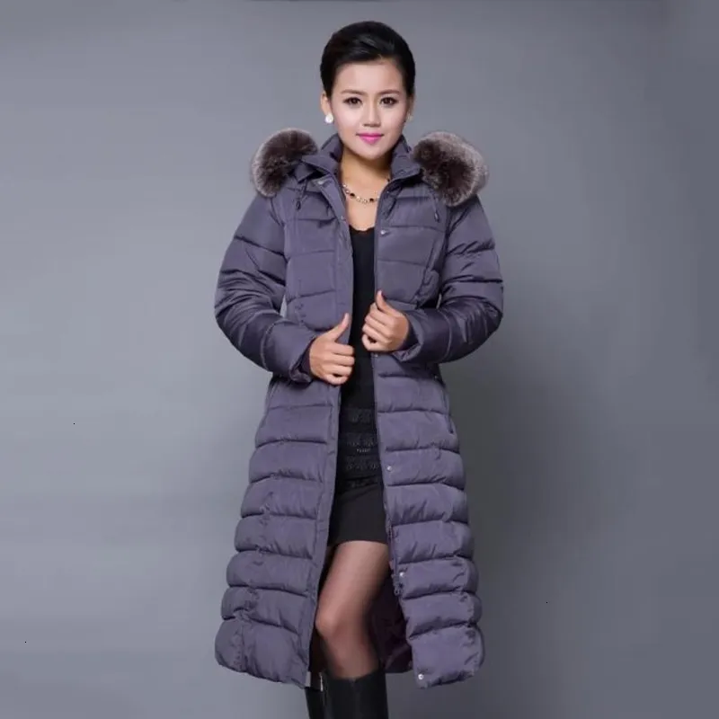 Womens Down Parkas Big Size 4XL 5XL 2022 Women Winter Long