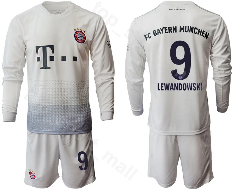 Bayern Munchen No9 Lewandowski SEC Away Kid Jersey