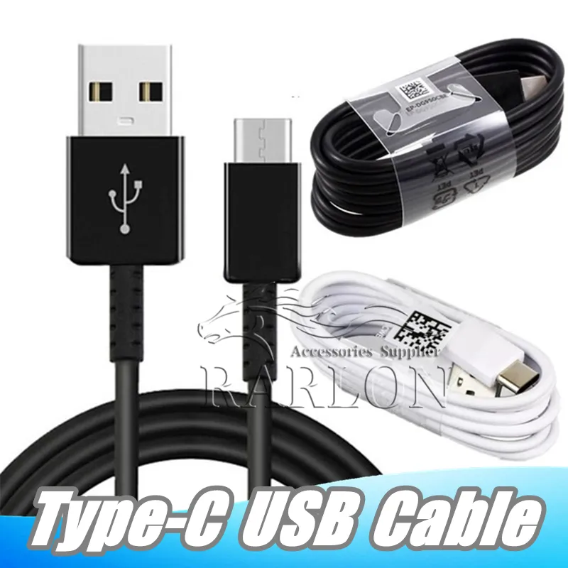 Snabb laddning 1.2m Typ-C USB C Data Sync laddare Kablar Cord för Samsung Galaxy S20 S10 S9 S8 Plus Not 9 10 20 Android EP-DG950CBE