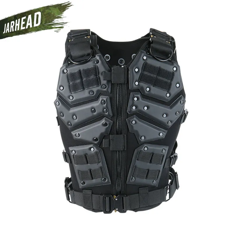 Gilet Paintball Polyester 1000D Gilet Tactique Multifonctionnel Pour Airsoft Et Paintball - Taille Réglable, Système MOLLE, Avec Poches Détachables Gilet Tactique Airsoft