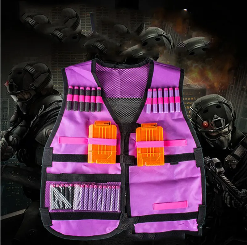 Kit De Gilet Tactique Pour Filles Compatible Avec Les Pistolets Nerf N  Strike Elite Series Avec Recharge De Fléchettes Du 2,79 €