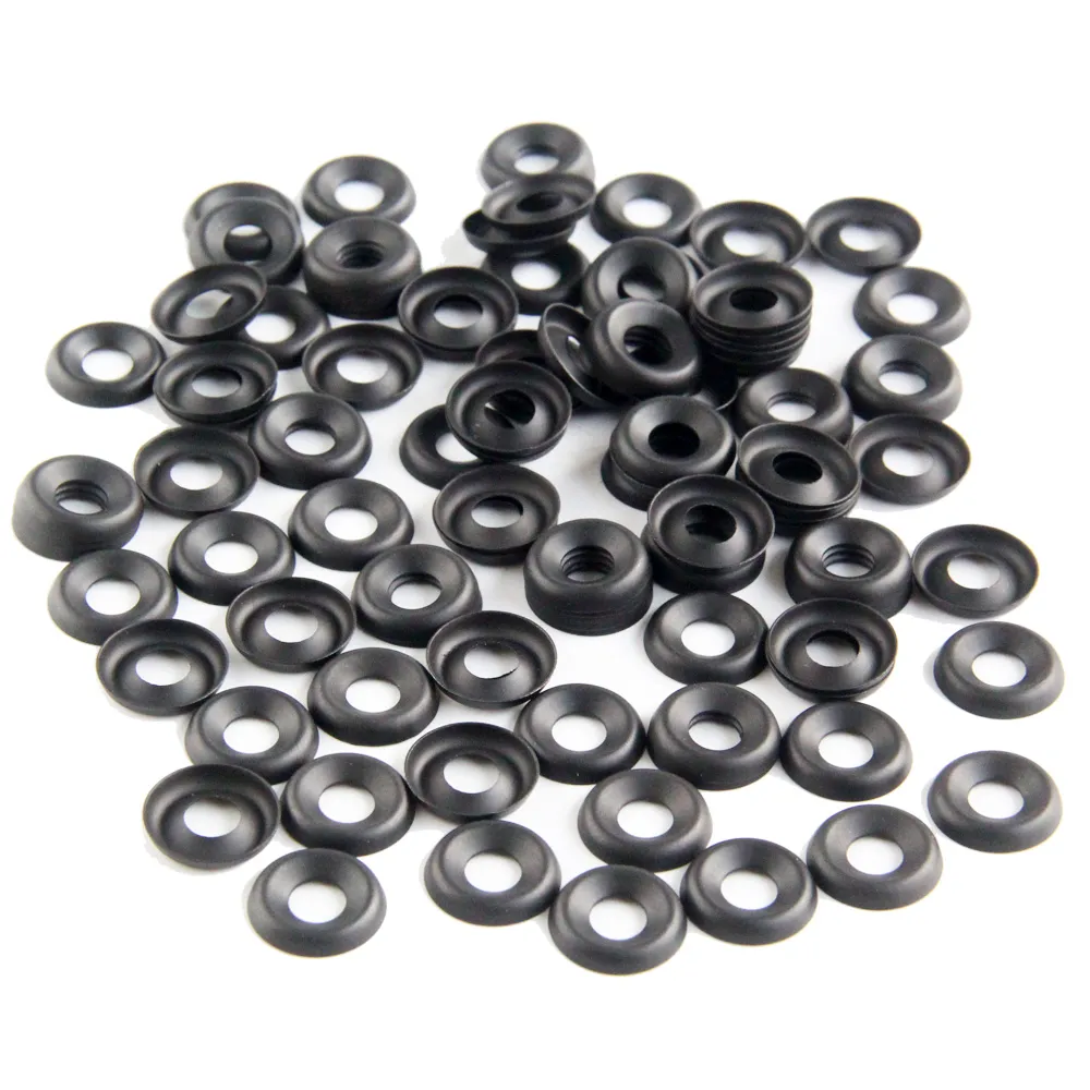 Pack of 100 Black Oxide Finish Countersunk Finishing Washer For DIY Gun Holster and Knife Sheath