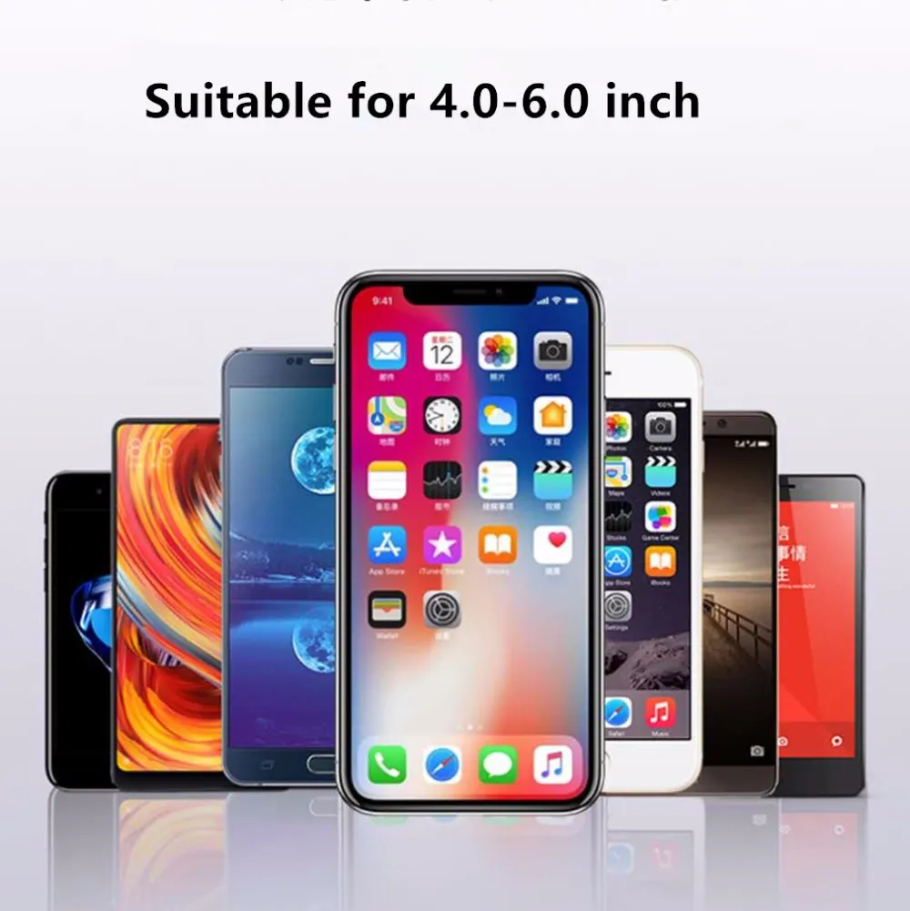 Suporte universal para celular com fixação na saída de ar do carro, sem ímãs, baseado na gravidade._voghion.com