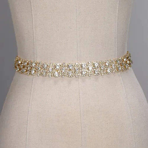 Ivory Boda Nupcial Belt Crystal Rhinestone Belt Dama De Honor