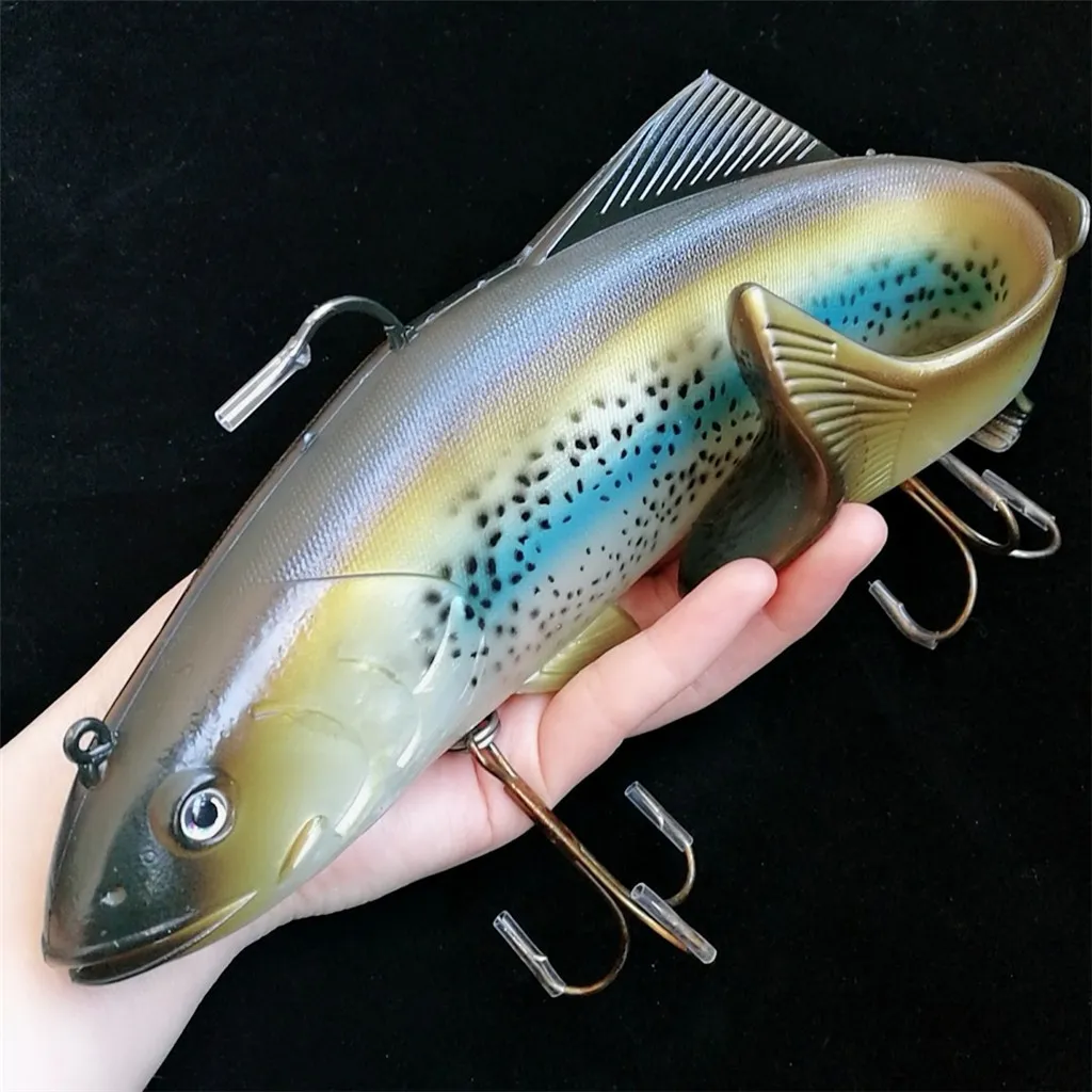 Swolfy 134g 400g Big Size Soft Fish Bait Deep Sea Fishing Lures