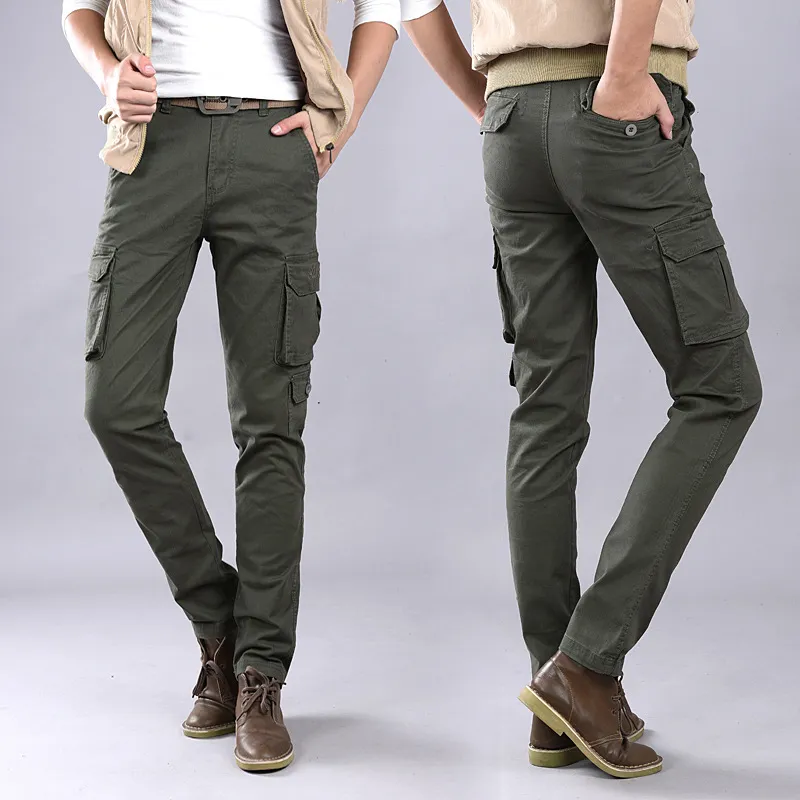 Buy Olive Green Four Pocket Cargo Pants Pure Cotton for Best Price,  Reviews, Free Shipping