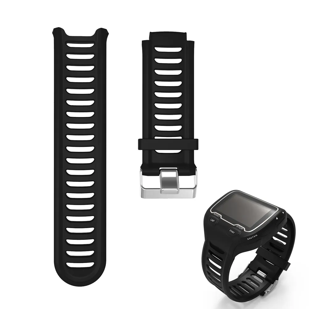 Siliconen Smart Watch Bands Strap voor Garmin Forerunner 910XT Triathlon Running Swim Cycle Training Sports Watch met Repain Tool