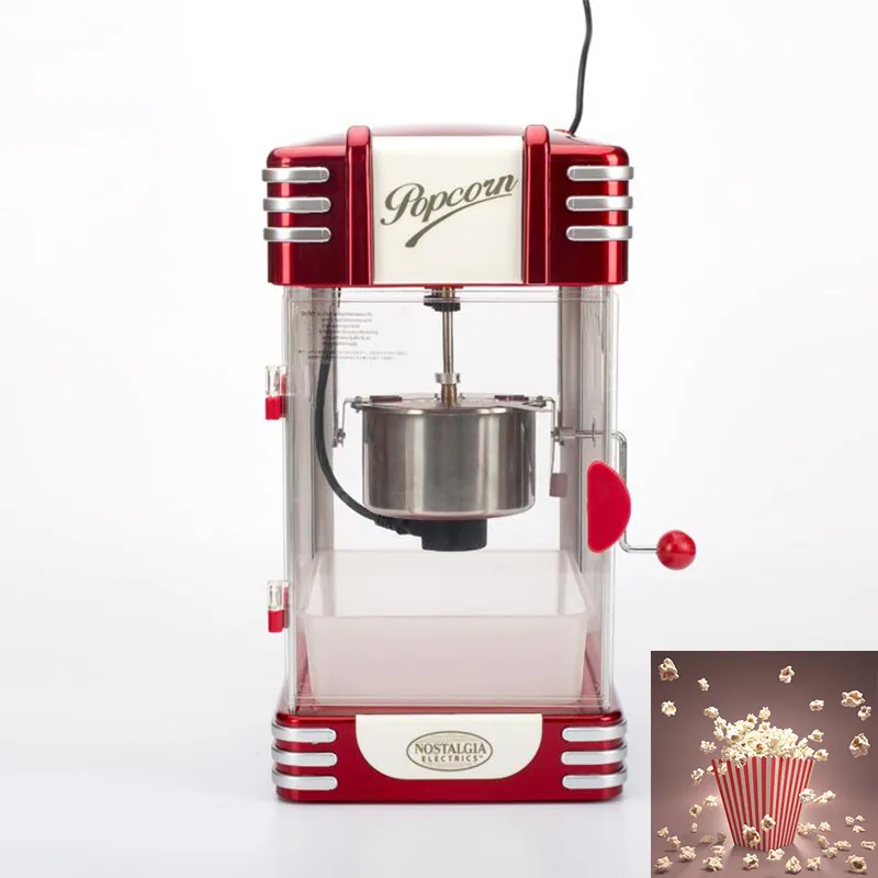 レトロ ポップコーンメーカー 赤