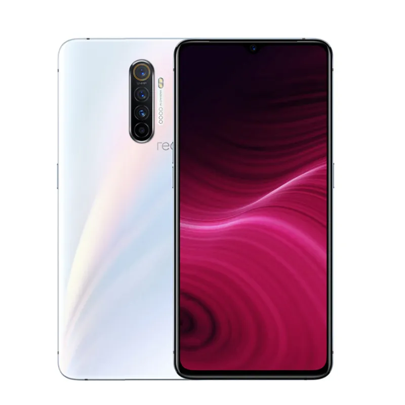 원래 Realme X2 Pro 4G LTE 휴대 전화 8GB RAM 128GB ROM Snapdragon 855 Plus Octa Core 64MP NFC 4000mAh 안드로이드 6.5 "전체 화면 지문 ID 얼굴 스마트 휴대 전화