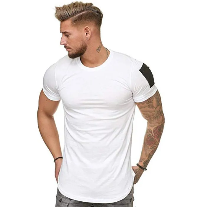 Mens Zomer Gyms Training Fitness T-shirt Hoge Kwaliteit Bodybuilding Tshirts O-hals Korte Mouwen Tee Tops Kleding voor Mannen