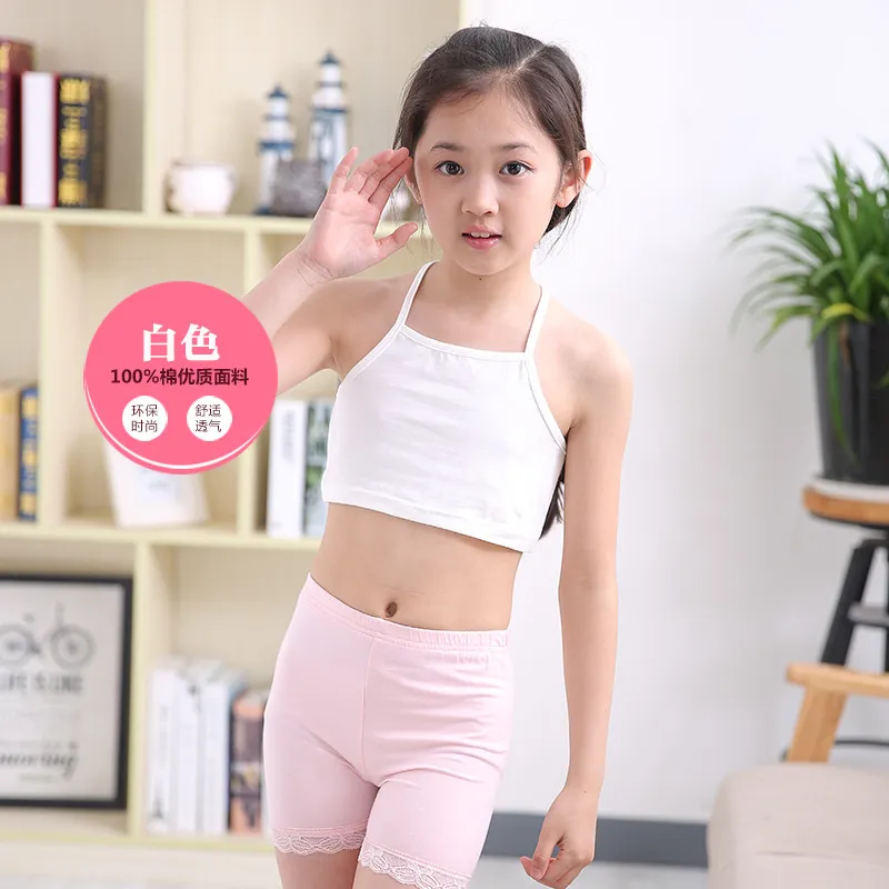 4pcs Girls Training Bra Girls Breathable Sports Cami Bras Adjustable Strap  Bralette Activewear Bra