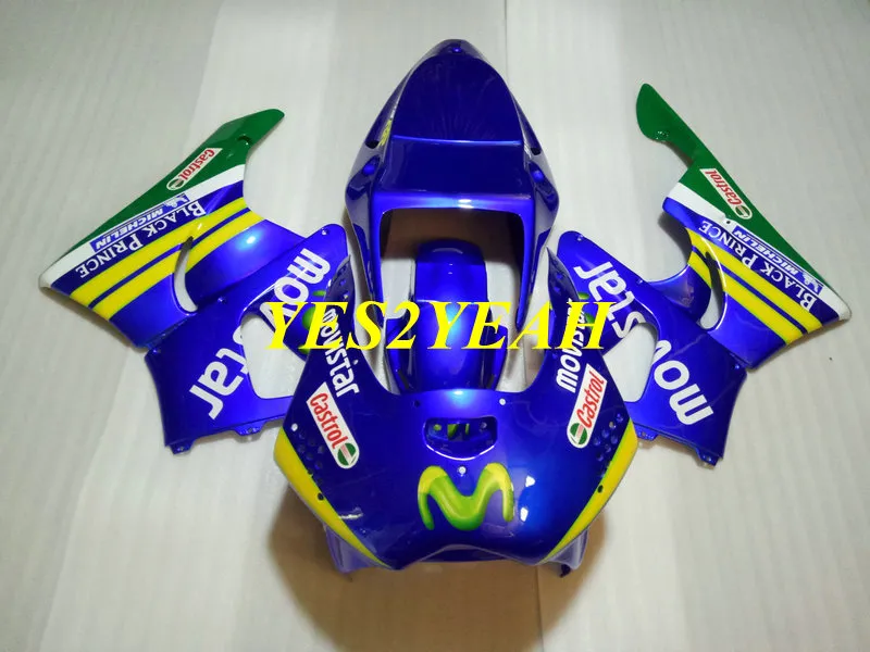 إصدار السباق Fairing Body kit لهوندا CBR900RR 919 98 99 CBR 900RR CBR 900 RR 1998 1999 Blue Fairings Bodywork + Gifts HS33
