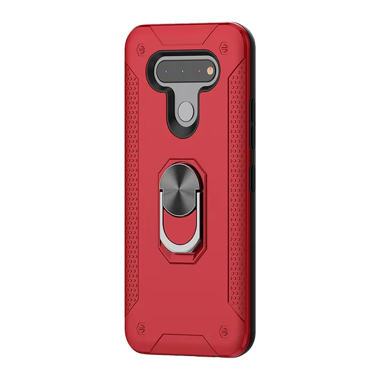 Casi del telefono Amor Hybrid per LG K51 Stylo 6 Moto G Stylus con PC Anello Kackstand Cover posteriore Oppbag