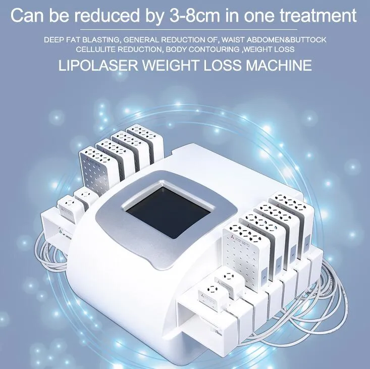 Professionell Mitsubishi Diod Lipolaser Celluliter Avlägsnande Fett Burning Lipo Laser Body Slimming Body Shaping Snabb viktminskning maskin