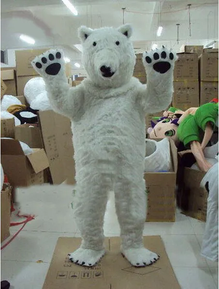 Risparmia alla grande su Costumi Della Mascotte Dell'orso Polare Costume Da  Mascotte Dell'orso Polare Professionale, Vestiti Da Personaggio Animale