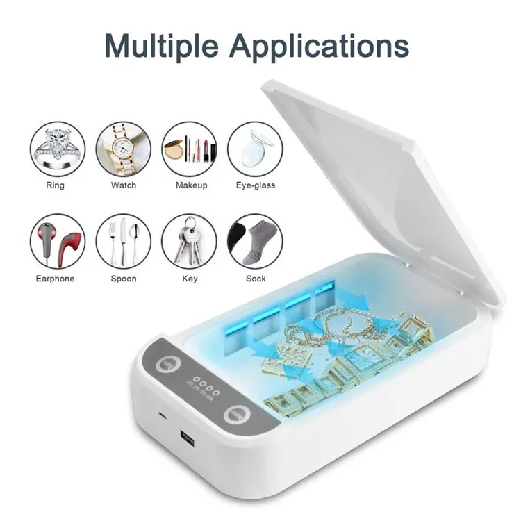 Stérilisateur rapide portable UV désinfectant téléphone bijou aromathérapie  USB