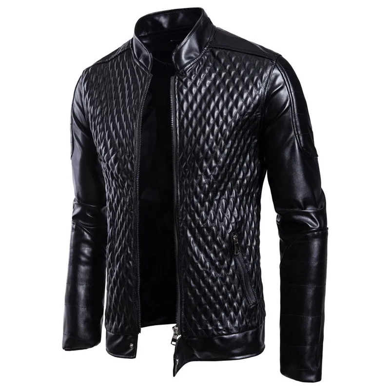 Manteaux de Fitness en cuir pour hommes, vestes Slim de moto, PU décontractés, vêtements d'extérieur à la mode, automne hiver, vestes d'affaires pour hommes