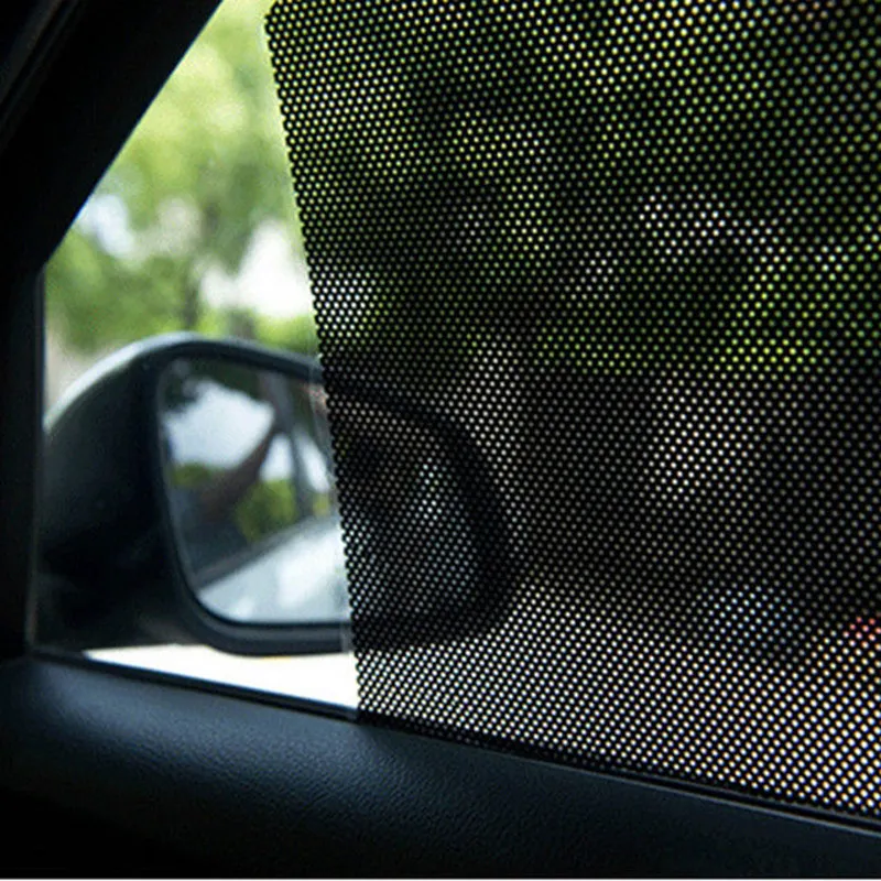 Pare-soleil en PVC pour vitres latérales de voiture, autocollant