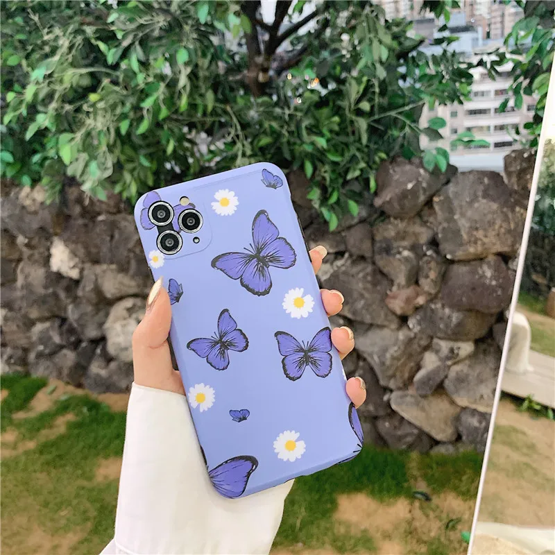 Silicone Butterfly Phone Cases For Iphone 11 Iphone 11 Pro Max