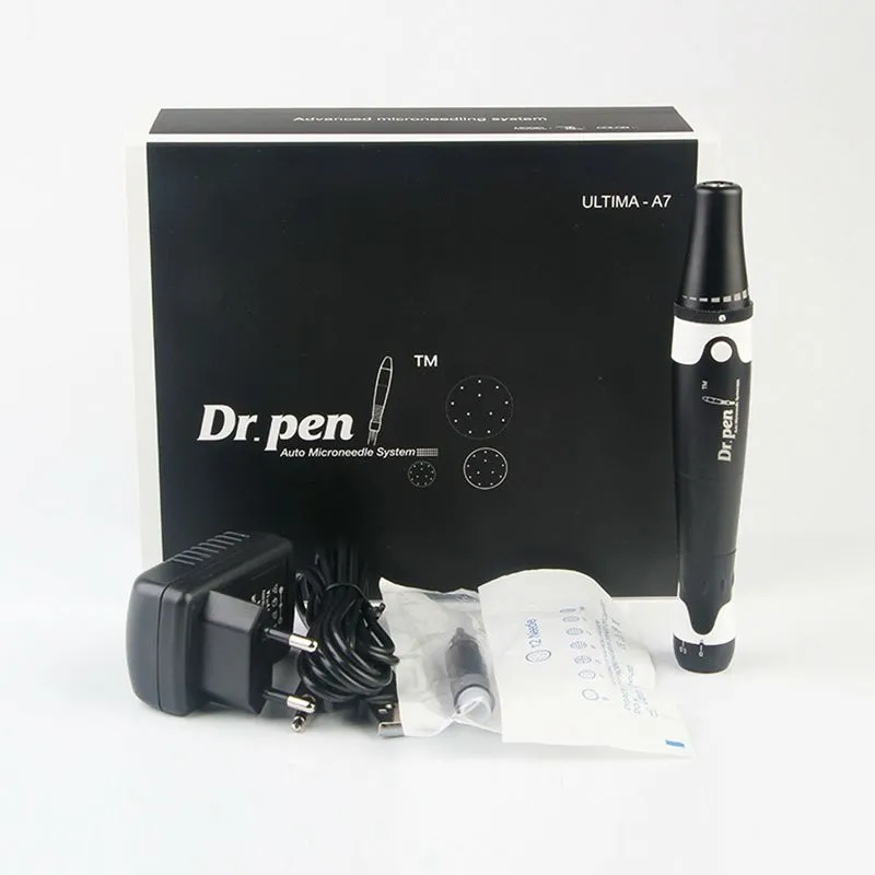 Dr.Pen A7 Derma Pen Microneedle Systeem Verstelbare Naalden Lengtes 0.5mm-2.5mm Elektrische Dermastamp Auto Micro Naald Dermmapen