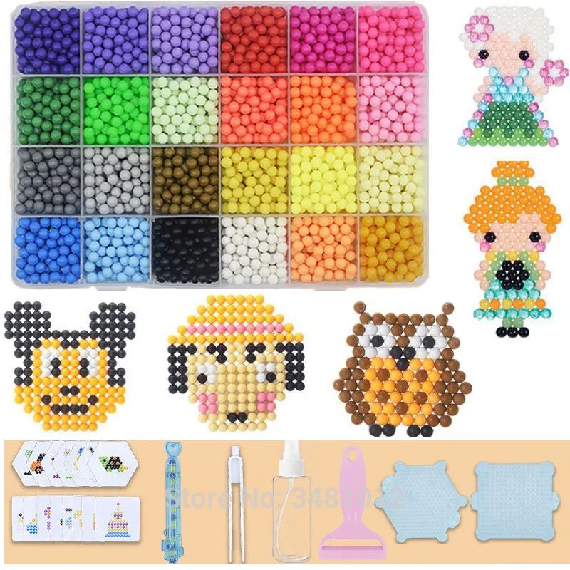 Water Fuse Magic Pearl Sticky BeadDIY Set Tool Pegboard Handicraft Kids Toys  For Girls Children Gift Teenage 8 10 Years From Dhtradeguide, $12.67