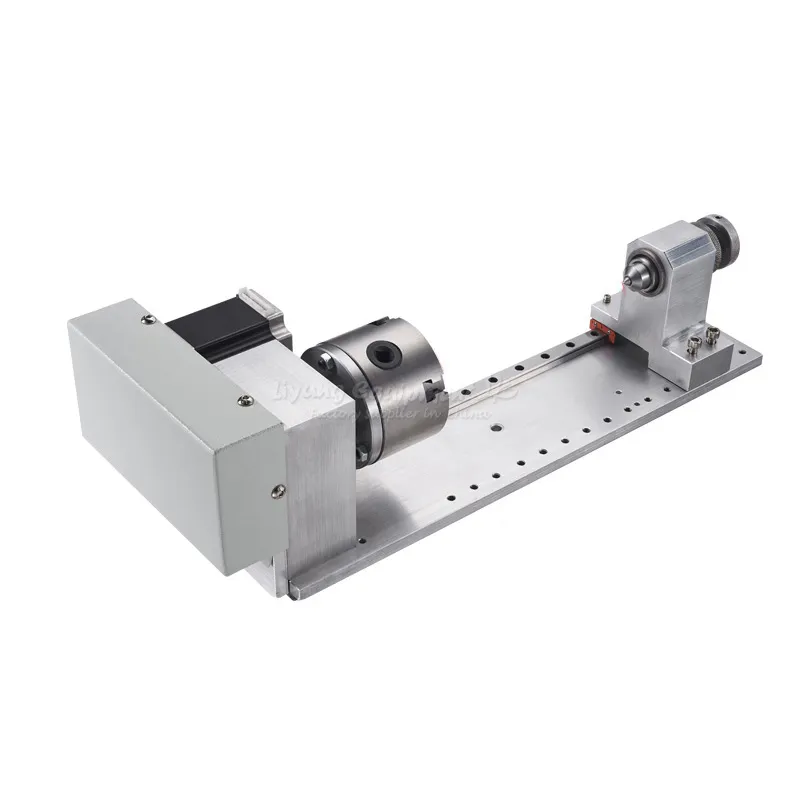 LY cnc router milling and drilling machine parts Rotary axis CNC machine mini lathe slide rail 4th axis rotation axis