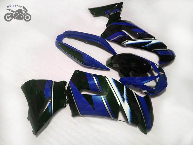 Dostosuj chińskie wróżki ustawione na 2006 rok 2008 2008 Kawasaki Ninja 650R ER-6F Blue ABS Plastikowe chińskie zestawy er6f ER 6F 650R