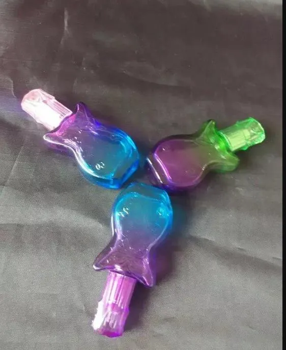 Verre violon lampe à alcool verre bongs accessoires ﾠ, Pipes à fumer en verre colorées mini multi-couleurs Pipes à main Meilleure cuillère en verre