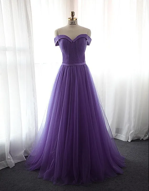 Qatar 2024 Custom Made Plus Size Lavendel Avondjurken Lange Plooien Tule Prom Jassen Nieuwe Koningsblauw Prom Patry Jurken