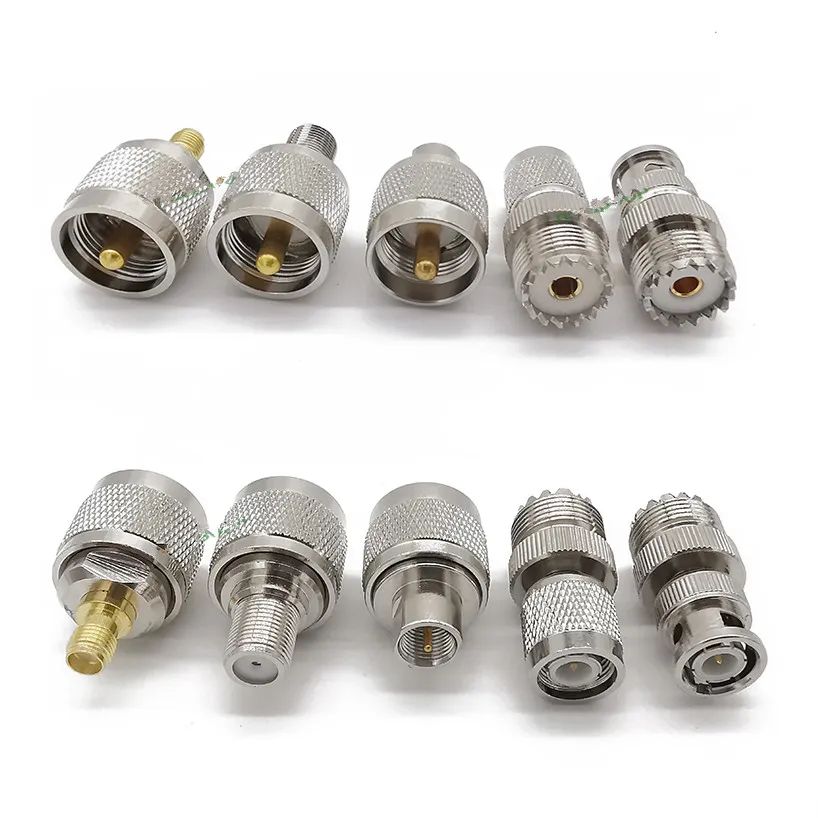 Freeshipping 20 Type UHF PL259 RFアダプタキットをカバーUHFからSMAアダプタSO239 UHFへのUHF / TNC / F RFアダプタストレートテストコンバータコネクタ