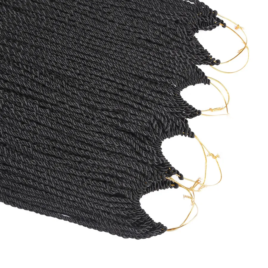 Winter 18 Zoll lockiges Ende Senegalese Twist Crochet Zöpfe synthetische Haarverlängerungen für Frauen Afrika amerikanisches Haar Flechten warmes Schönheitshaar