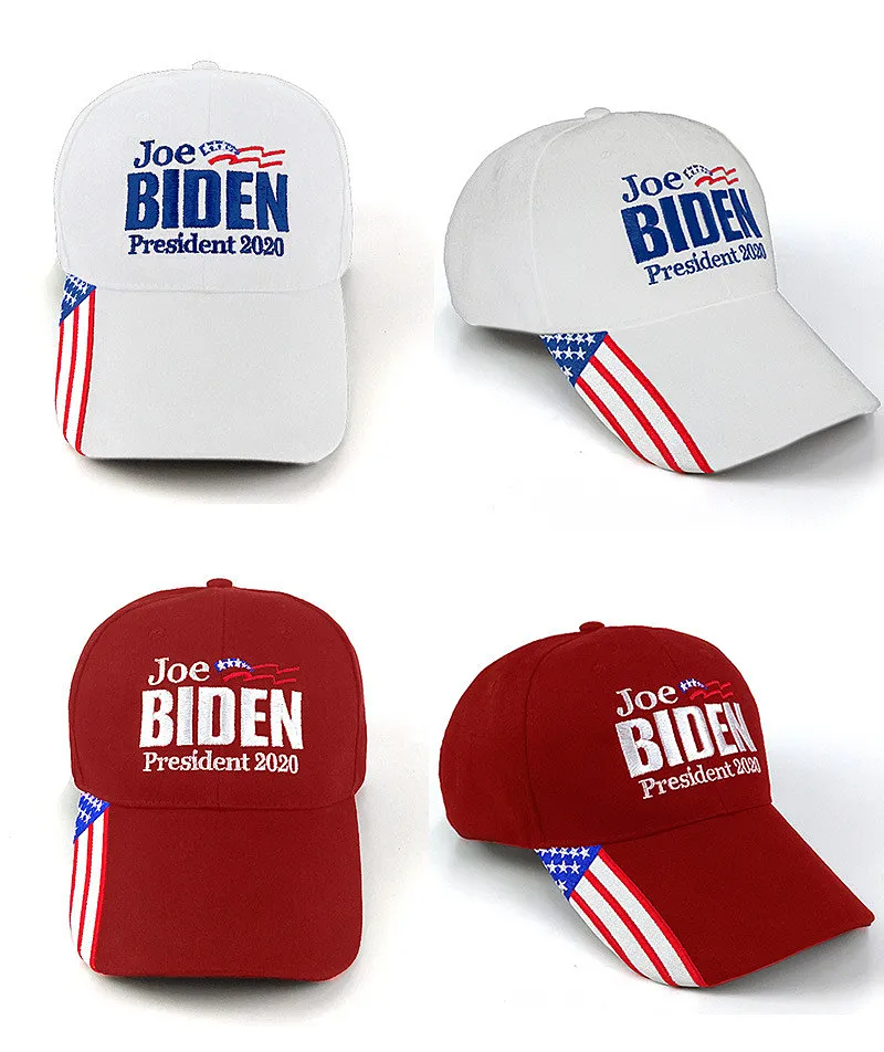 Joe Biden 2020 Casquettes de baseball Élection présidentielle américaine Chapeau Casquettes de baseball Adultes Mode extérieure Populaire Sunhat Sport Cap 4 couleurs