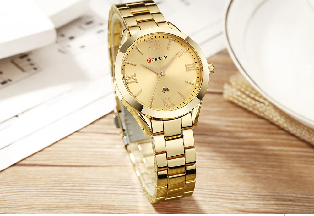 Curren Gold Watch Ladies 9007 Relogio Feminino Montre Femme 7 497 DHgate